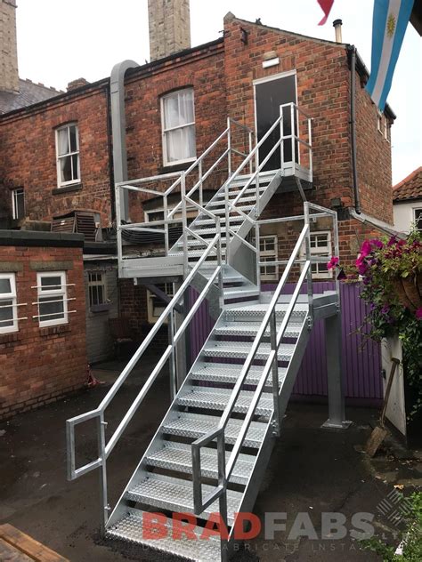 metal fire escape fabrication|prefabricated fire escapes.